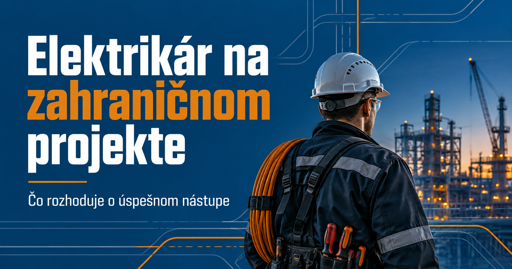 Elektrikár na zahraničnom projekte – titulná karta článku EMSR