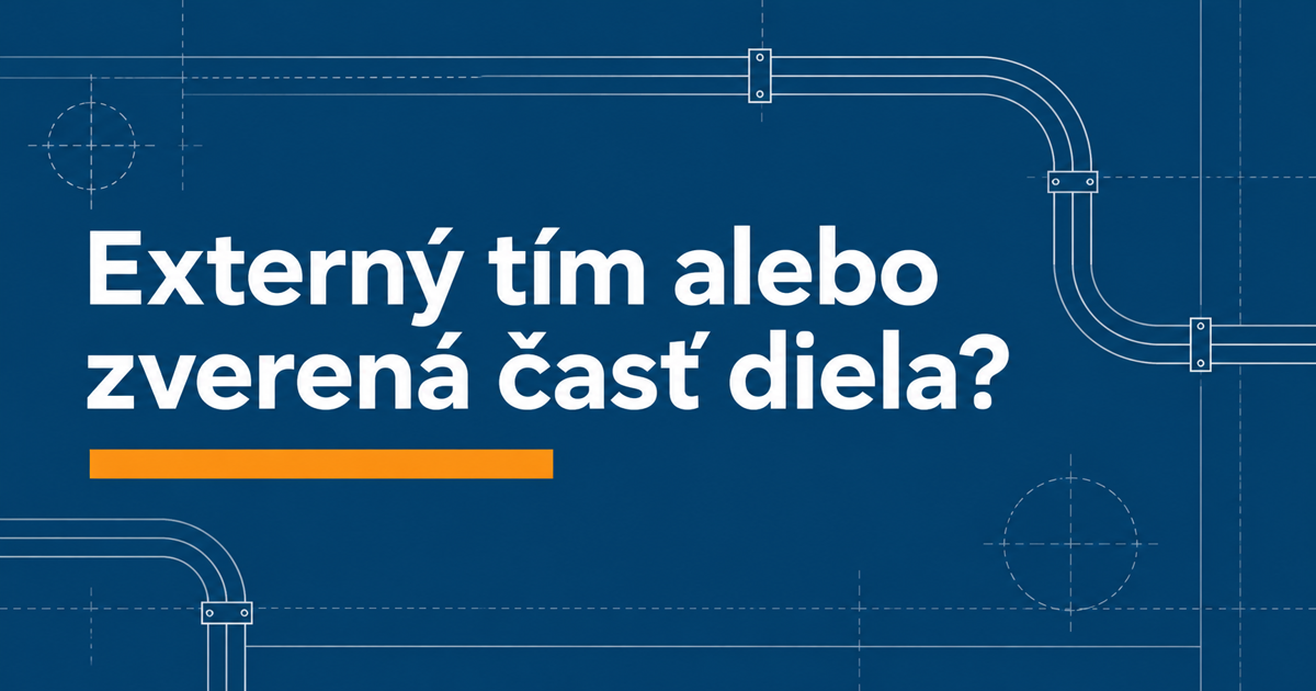 Externý tím alebo zverená časť diela?